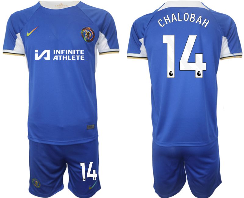 Men 2023-2024 Club Chelsea FC home blue #14 Soccer Jersey->->Soccer Club Jersey